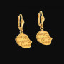 Boucles d'oreilles Créoles la Réunion