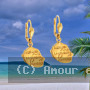 Boucle d'oreille Pendant carte des iles