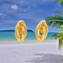 Boucles d'oreilles Créoles Clou forcat