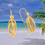 Boucles d'oreilles Créoles Nœud Forçat