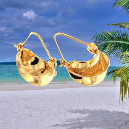 Boucles d'oreilles Carambole Plaqué Or