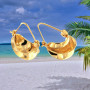 Boucles d'oreilles Carambole Plaqué Or