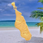Pendentif Carte Madagascar Plaqué Or