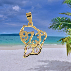 Pendentif Ajouré Plaqué Or 97
