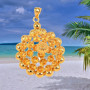 Pendentif Plaqué Or Tété Créole Ond