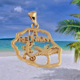 Pendentif Plaqué Or Salamandre