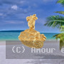 Pendentif Réunion Ananas Plaqué or