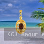 Pendentif Cornaline ajouré plaqué