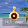 Pendentif Dé Cornaline Plaqué Or