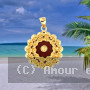 Pendentif Tété Ondule Cornaline