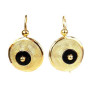 Boucles d'oreilles Créoles Tété Antillaise Onyx noir