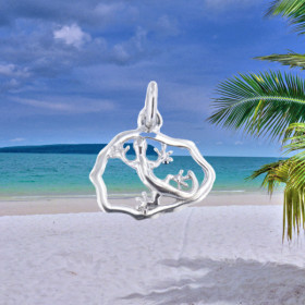 Pendentif Margouillat Réunion Argent