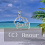 Pendentif Ajouré Carte des iles Argent