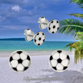 Boucles d'oreilles Ballon de foot