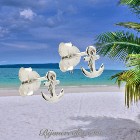Boucles d'oreilles Ancre