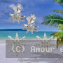 Boucles d'oreilles motif Etoile 8 branches