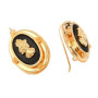 Boucles d'oreilles Créoles Onyx Madras