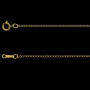 Chaîne maille Forçat Gold filled 1mm