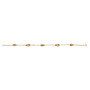 10Bracelet Or 18 Carats Forcat 5 Graines 6MM