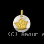 Médaille nacre Ange or