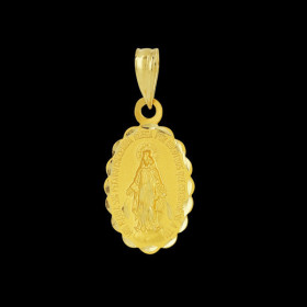 Médaille Vierge miraculeuse festoné or
