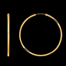 Créoles Lisses fil rond 60