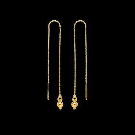 Boucles d'oreilles Boule Pendante or