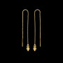 Boucles d'oreilles Boule Pendante or