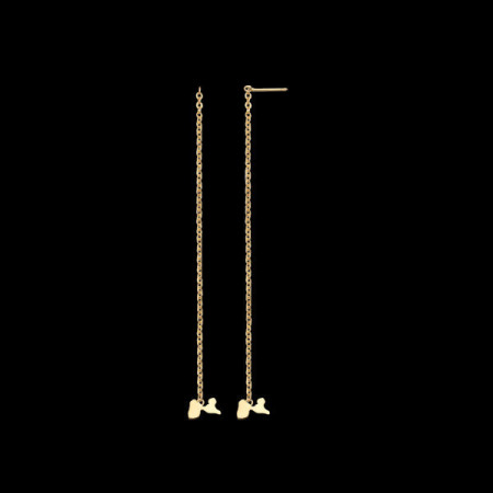 Boucles Pendante carte de la Guadeloupe
