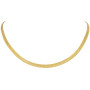 Collier double Palmier plat droit