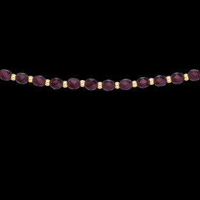 Collier Boules cristal Grenat