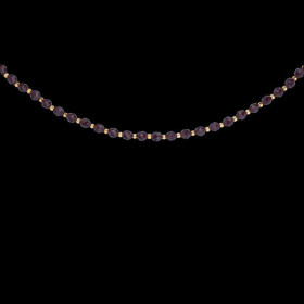 Collier Boules 4 mm cristal Grenat 8mm