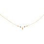 Collier 3 Noeuds Forçat Y cristaux Grenat
