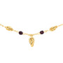 Collier 3 Noeuds Forçat Y cristaux Grenat