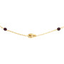 Collier 1 Noeuds Forçat cristaux Grenat