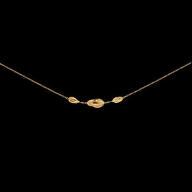 Collier 3 Noeuds dégradés Forçat 2-6 Or 18 Carat