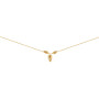 Collier 3 Noeuds Forçat Y Chute Or 18 Carat