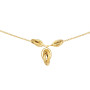 Collier 3 Noeuds Forçat Y Chute Or 18 Carat