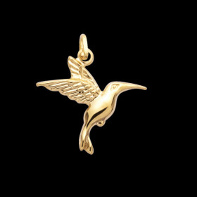 Pendentif Colibri or
