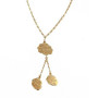 Collier Trois cartes de la Réunion plaqué Or