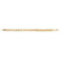 10Bracelet Gros sirop mailles alternées lisses