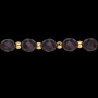 10Bracelet Boules 6 mm cristal Grenat 8 mm