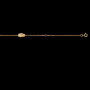Bracelet 2 Noeuds Forçat 2 cristaux Grenat