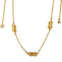Collier Fagot Canne a Sucre Plaqué Or