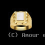 Chevalière unie rectangle