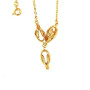 Collier 3 noeud forçat plaqué or