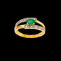 Bague Or pierre de centre