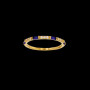 Bague ornée oxydes de zirconium blancs
