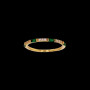 Bague ornée oxydes de zirconium blancs