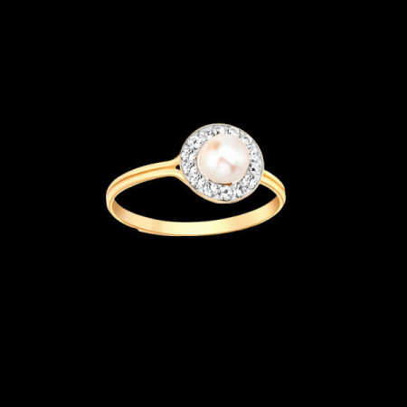 Bague Or perle de culture eau douce